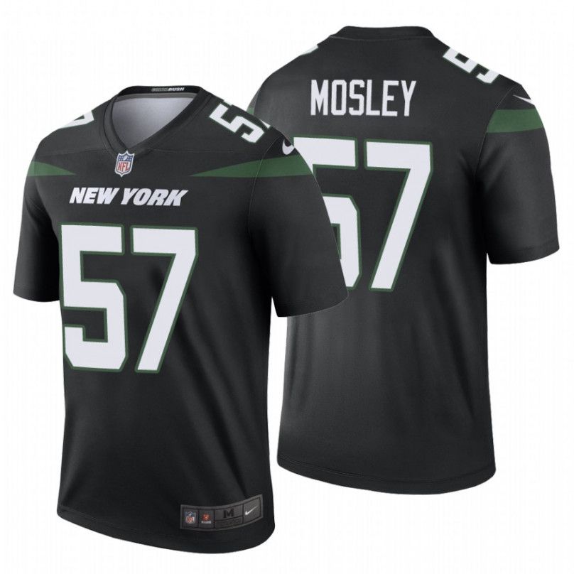 Men New York Jets #57 C.J. Mosley Nike Black Color Rush Legend NFL Jersey